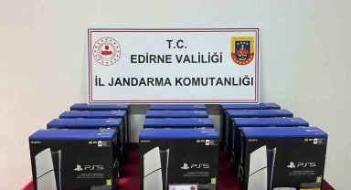 Edirne'de 300 bin TL değerinde oyun konsolları ele geçirildi