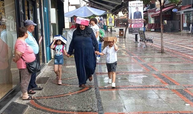 Edirne'de sağanak yağmur etkili oldu