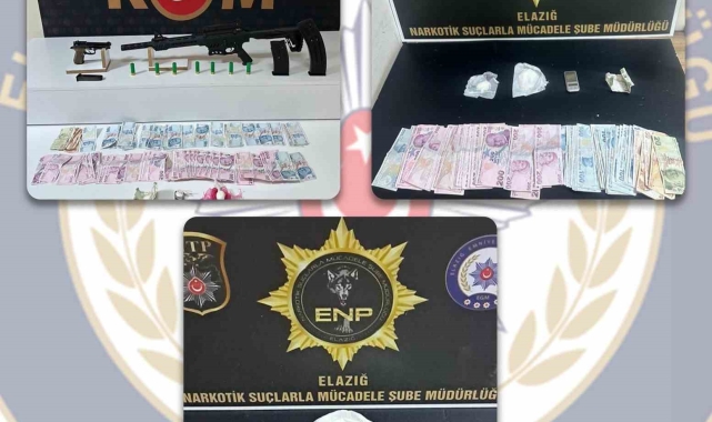 Elazığ'da uyuşturucu tacirlerine operasyon: 5 gözaltı
