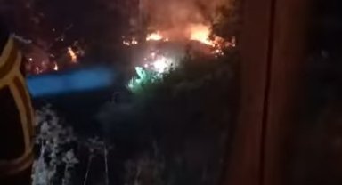 Elektrik tellerinin kopması yangına neden oldu