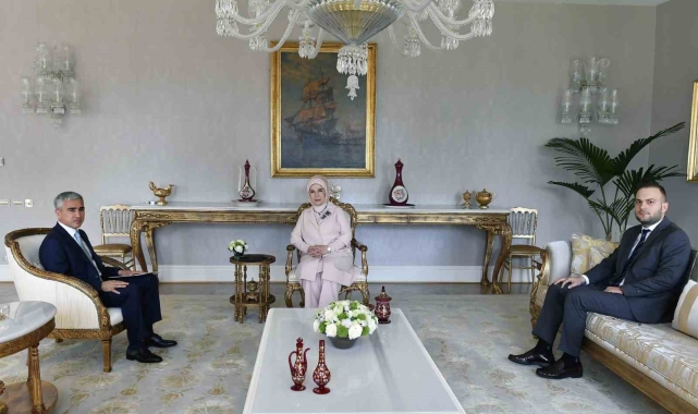 Emine Erdoğan, Azerbaycan Cumhurbaşkanı Yardımcısı Alekberov ile görüştü