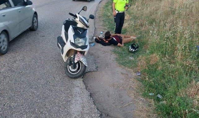 Erdek'te motosiklet kazası: 1 yaralı