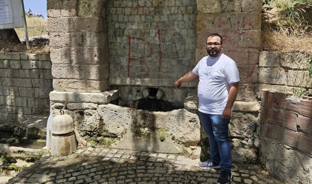 Erdek'teki tarihi çeşme kuruyor