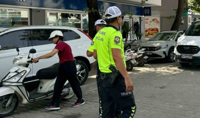 Gazipaşa'da kask denetimleri yoğunlaştı