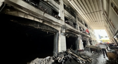 Giresun'da restoranda çıkan yangında hasar oluştu