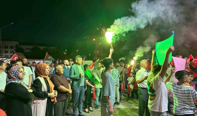 Gölbaşı'nda özgür Filistin mitingi düzenlendi