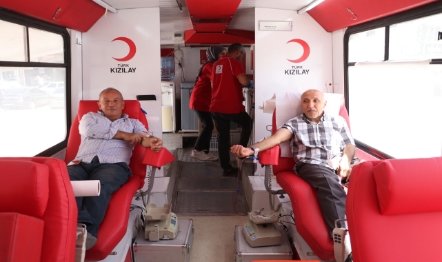 Havza'da Türk Kızılay 68 ünite kan bağışı topladı