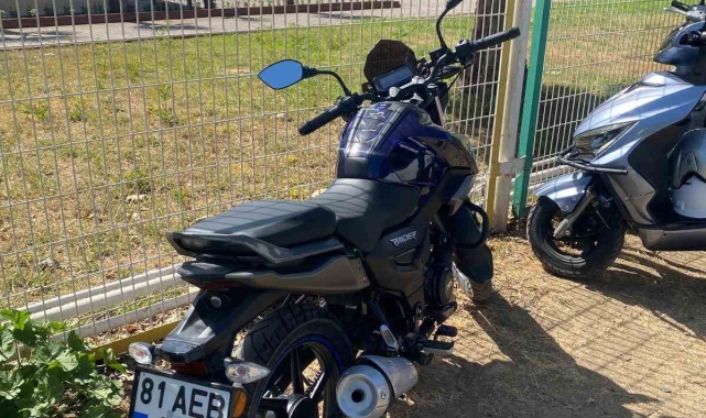 Hız yapan motosikletin plakasının başka araca ait olduğu ortaya çıktı