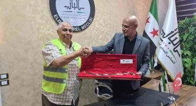 İmkander'den El Bab Yerel Meclisi Başkanı seçilen Sabbag'a ziyaret