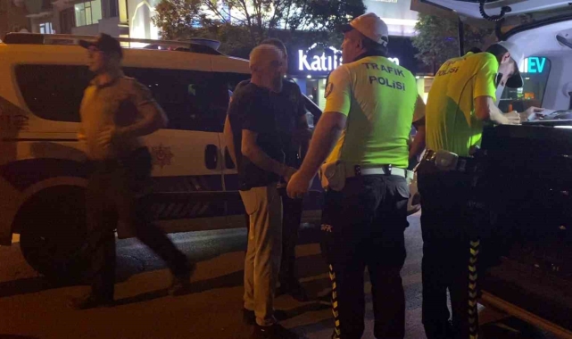 İnegöl'de polisin alkollü sürücüyle imtihanı