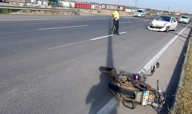 İpsala&#039;da otomobilin çarptığı motosiklet sürücüsü hayatını kaybetti
