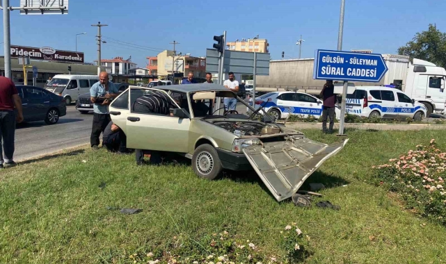 Işık ihlali kazaya sebep oldu: 2 yaralı