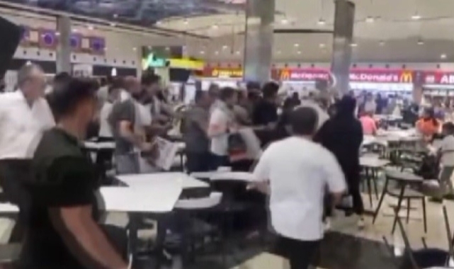 İsrail protestosunda çıkan arbede kamerada