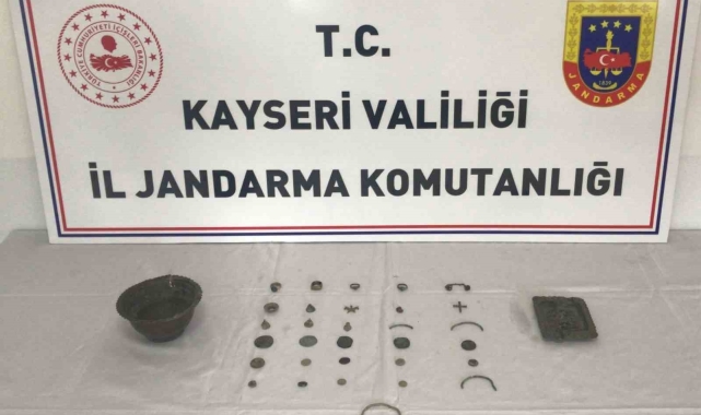 Jandarmadan tarihi eser operasyonu: 1 gözaltı