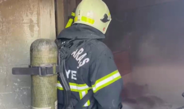 Kahramanmaraş'ta konteyner yangını