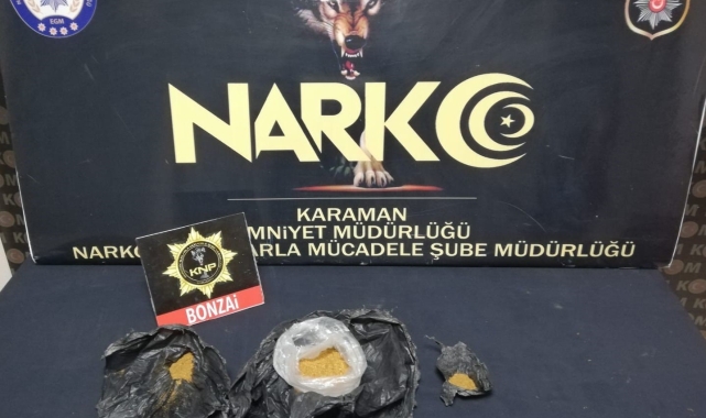 Karaman'da 1 kişi uyuşturucudan tutuklandı