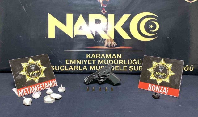 Karaman'da 4 kişi uyuşturucudan tutuklandı