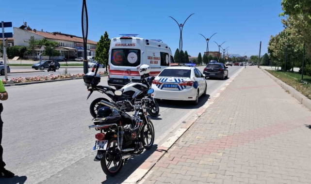 Karaman'da otomobil ile motosiklet çarpıştı: 1 yaralı