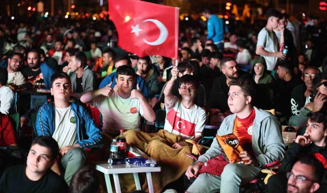 Kayseri'de milli takım coşkusu