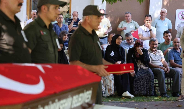 Kazada şehit olan orman personeli son yolculuğuna uğurlandı