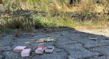 Kibritle oynayan çocuklar yangın çıkardı: Erken müdahale faciayı önledi