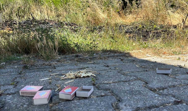 Kibritle oynayan çocuklar yangın çıkardı: Erken müdahale faciayı önledi
