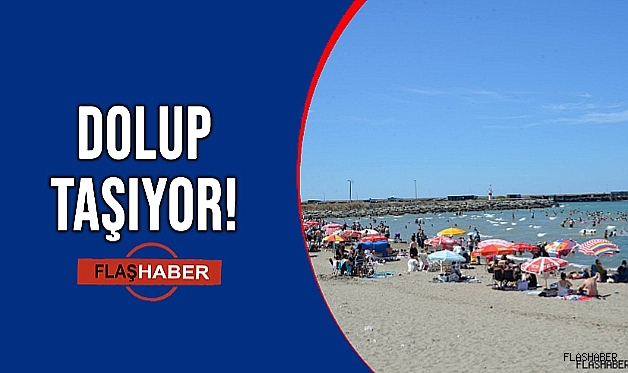 KİRAZLI BAHÇE PLAJINA YOĞUN İLGİ!
