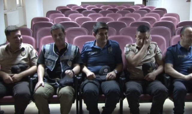 Kırklareli'nde polis ve bekçilere Babalar Günü sürprizi