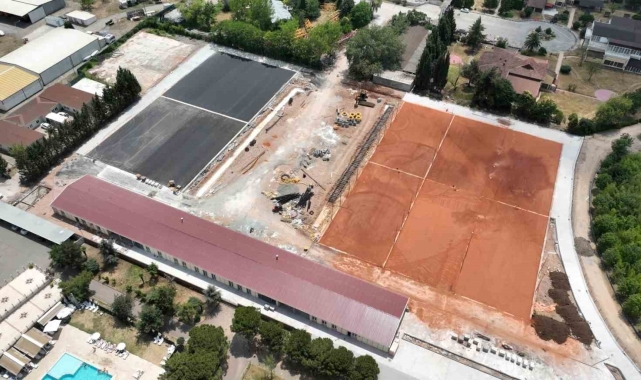 Kocaeli'nin dünya standartlarındaki tenis merkezinde tamamlanma oranı yüzde 80