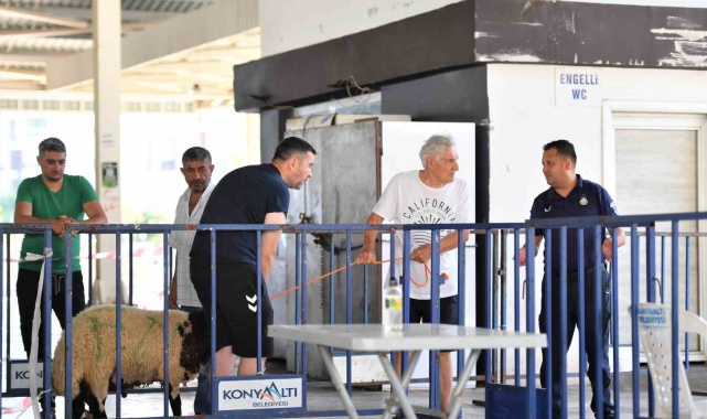 Konyaaltı'nda ücretsiz kurban kesim hizmeti verildi
