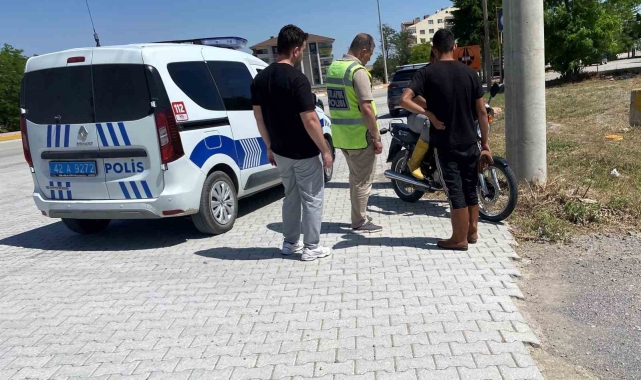 Konya'da motosiklet kazası: 2 yaralı