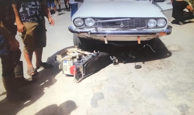 Köşk'te otomobil ile motosiklet çarpıştı: 1 yaralı