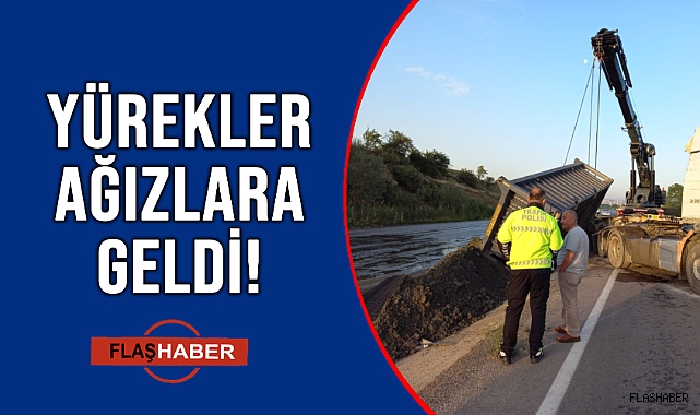 KROM YÜKLÜ TANK YOLA SAVRULDU!