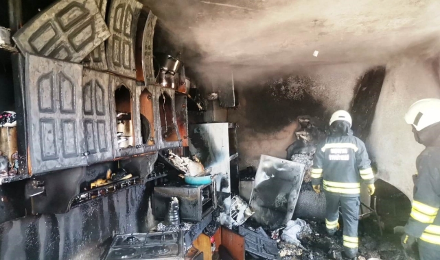 Kulu'da müstakil evde yangın