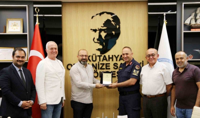 Kütahya OSB Yönetimi'nden Jandarma Karakol Komutanı Gündoğdu'ya anlamlı teşekkür