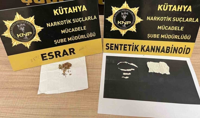 Kütahya'da uyuşturucu ticareti yapan yaşı küçük şüpheli tutuklandı