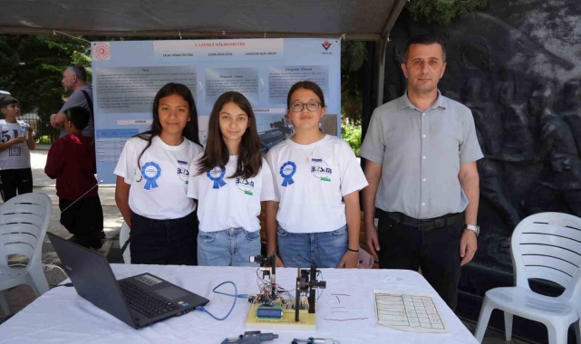Liseli öğrenciler, lazerle mikrometrik ölçüm yapabilen cihaz tasarladı