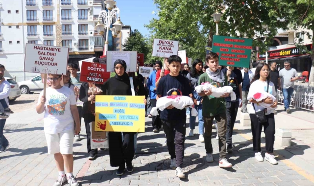 Malatya&#039;da Filistin&#039;e destek yürüyüşü