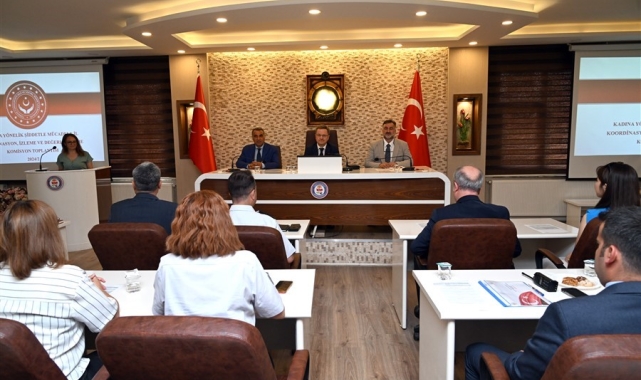 Manisa'da kadına yönelik şiddetle mücadele komisyonu toplandı