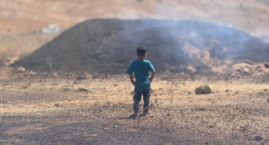 Mardin'de yangının ağır bilançosu havadan görüntülendi