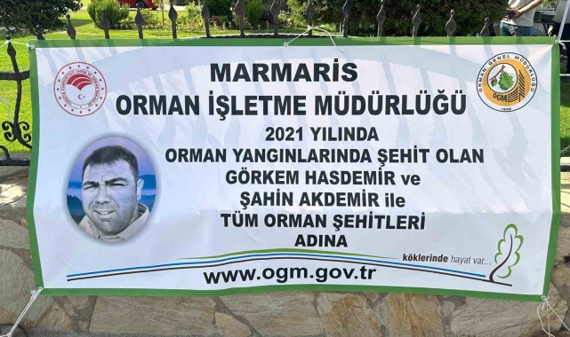Marmaris orman şehitlerini unutmadı