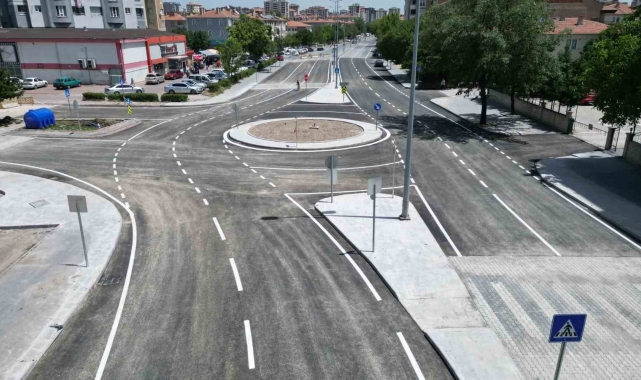 Melikgazi'de kavşak düzenlemesiyle trafik rahatlıyor