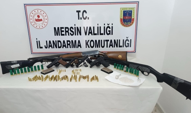 Mersin'de silah kaçakçılığı operasyonu: 7 gözaltı