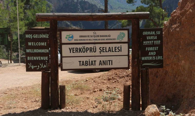 Mersin'in saklı cenneti Yerköprü Şelalesi görenleri kendine hayran bırakıyor