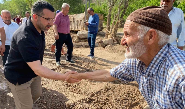 Milletvekili Çalkın, selden etkilenen Akdam köyünde