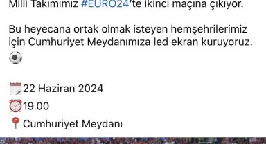 Milli heyecan dev ekranda