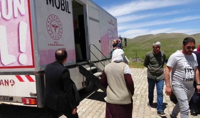 Mobil KETEM tırıyla köy köy gezip tarama yapılıyor