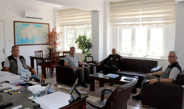 Muğla Orman Bölge Müdürü Ülküdür, Aydın Jandarma Filo Komutanı Ergin ile görüştü