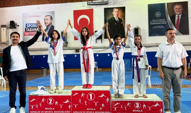 Muğlalı şampiyon minik taekwondocular Sivas yolcusu