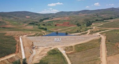 Niğde'de Elmalı Göletinde Su Tutulmaya Başladı